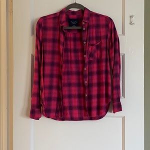 3 colorful plaid flannels